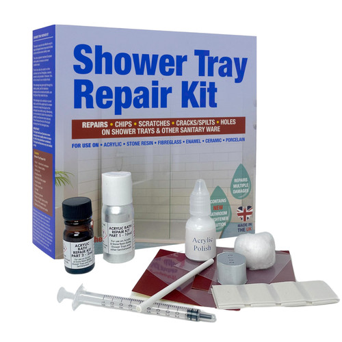 Shower tray repair kit repairs - tray,