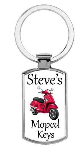 Personalised rectangular moped - personalised,