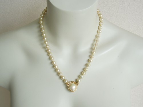Majorica necklace with - necklace,