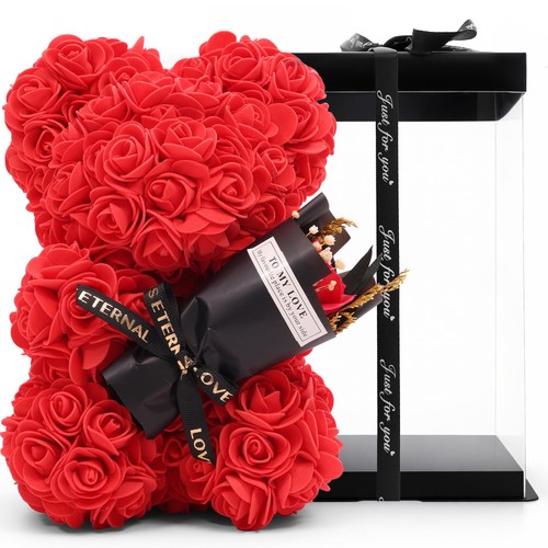 Rose teddy bear with bouquet - rose,