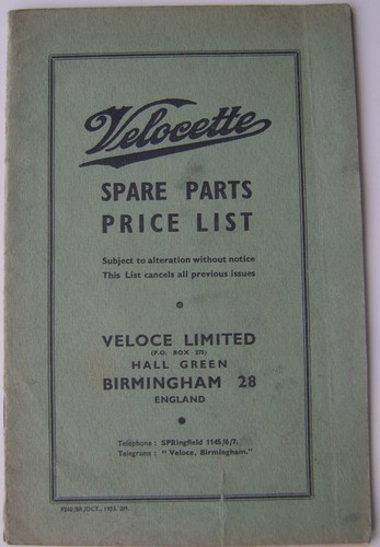 Velocette all models - velocette,