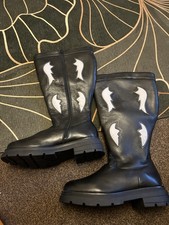 Debenhams Size 8wide Curvy Calf Knee High Boots