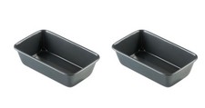 2 x 2LB Loaf Tin Non Stick Coated Bread Baking Cake Pan Oven Tray Bakeware
