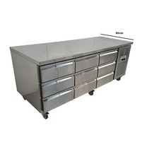 9 Drawer Bench Prep Fridge