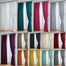 Faux silk curtains - silk, luxury