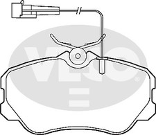 Veco VA493 Front Brake Pad Set Fits Fiat Lancia 