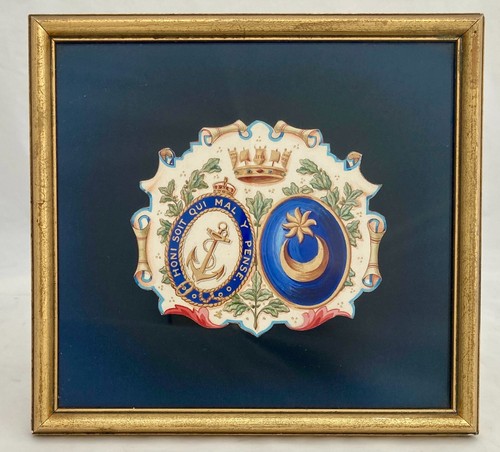 Armorial watercolour naval - armorial,