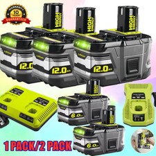 1-2X For RYOBI P108 18V One+ Plus 9.0Ah 8.0Ah High Capacity Battery Lithium-Ion