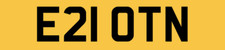 CHERISHED NUMBER PLATE