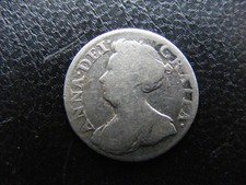 G302b Queen Anne Threepence 1708 