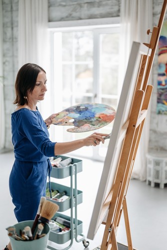 Commissioned portrait painting - commissioned,
