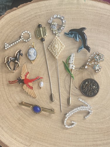 Vintage brooches and pins job - vintage,