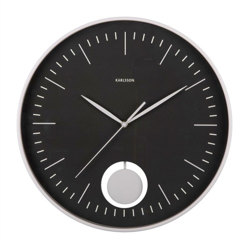 Round wall clock karlsson - round,
