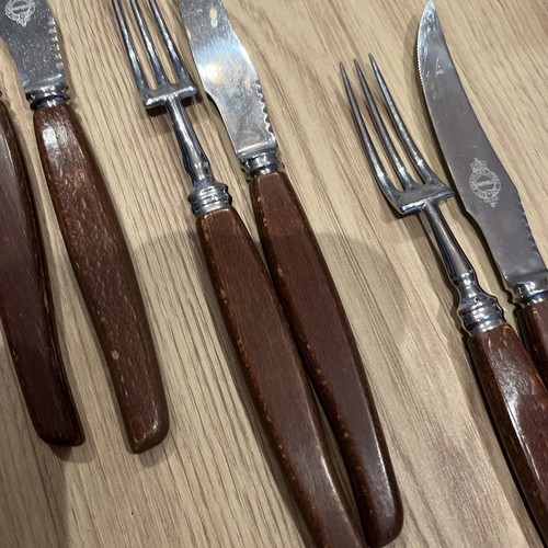 Vintage glosswood cutlery set - glosswood,