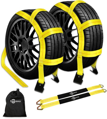 Tow dolly straps car tire - car,