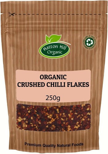 Organic crushed chilli flakes - organic,