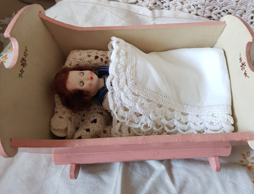 Vintage rocking cradle - , for
