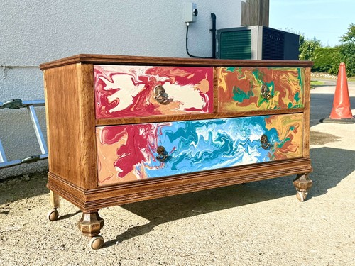Upcycled vintage solid wood - vintage,