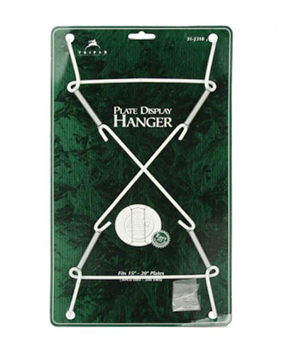 White plate hanger - 15"-,