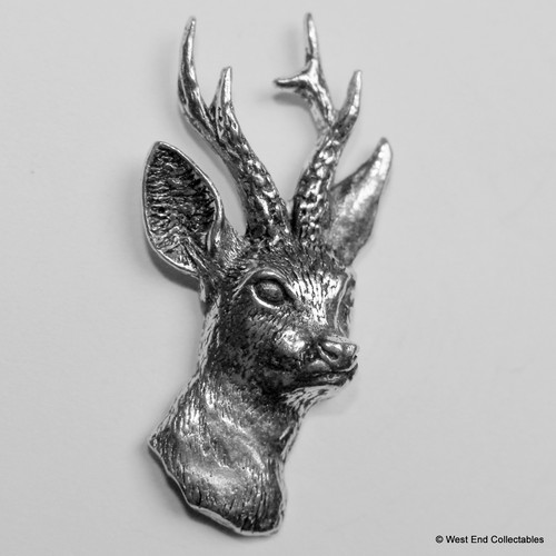 Roe deer stag - head, pin