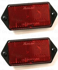 Pair of RDX Rectangle Red Rear