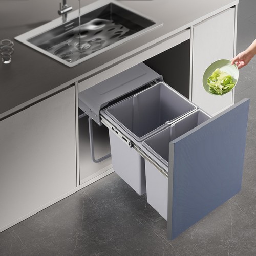 40l sliding trash - trash, double