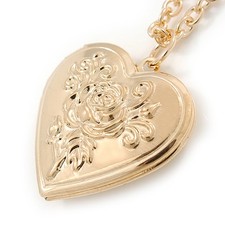 Heart with Rose Motif Locket
