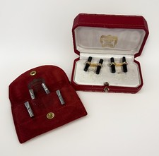 Cartier Trinity 750 Cufflinks 18K H81989 Acier 18g Gold with a Black  Onyx Pair