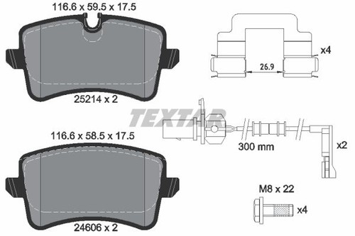 Rear axle fits - fits, d4