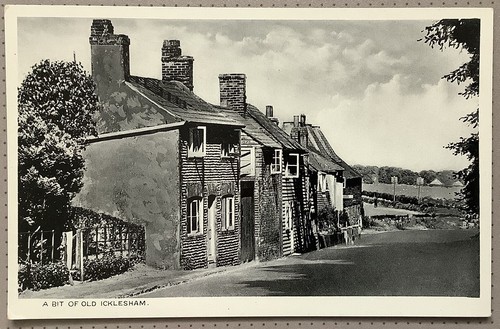 Icklesham old cottages - old, east