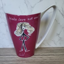 Churchill Nicole Kidman Whatever It Takes Make Love Not War Large Pink Mug Cup