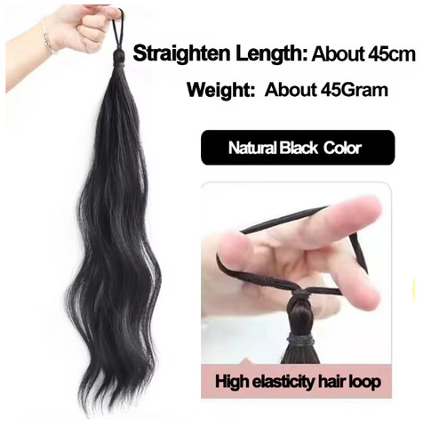 Synthetic ponytails hair - synthetic,