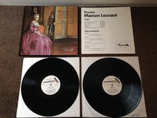 GOS 607-8 PUCCINI Manon Lescaut TEBALDI /MONACO 2 LP Box Set NICE SET FREE POST
