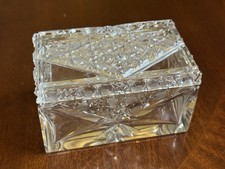 vintage heavy cut lead crystal