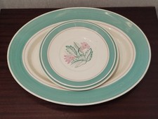 Early Susie Cooper Mark Rare Oak Leaf Pattern 140 21 Three Plates