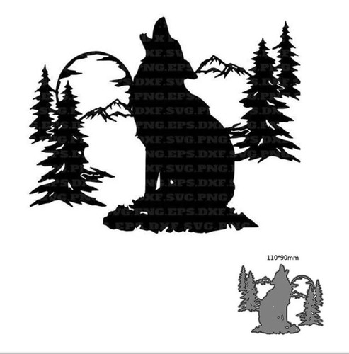 Metal cutting dies - animal, wolf