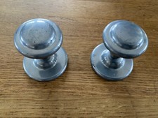 Metal SILVER (Coloured) Curtain Holdbacks Pair - Very good condition