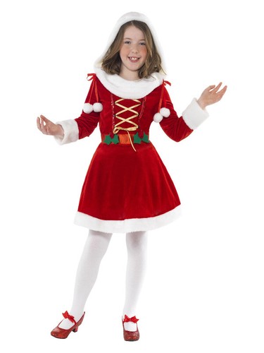 Little miss santa costume red - little, costume,