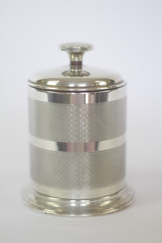 Art deco silver cigarette - deco,