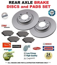 REAR AXLE DISCS and PADS for MERCEDES BENZ E-CLASS E200 NGT (212.035) 2013-2015
