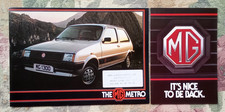 MG Metro UK market brochure &