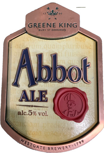 Pump clip abbots ale - clip,