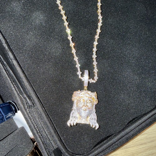 Full iced out crystal - iced, jesus