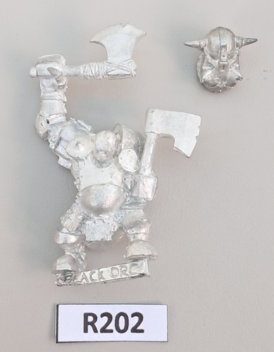 Giant black orc with two - black,