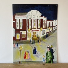 Theatre Street Scene Oil