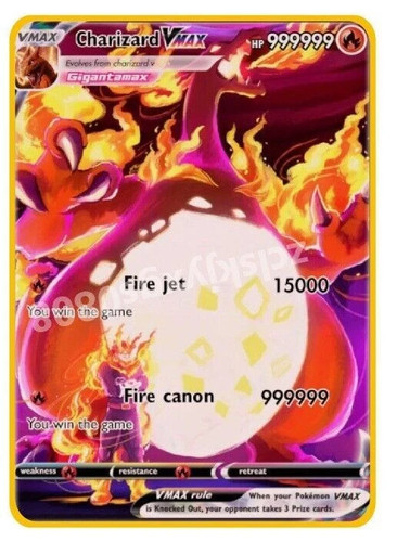 Charizard vmax 999999 - charizard, hp