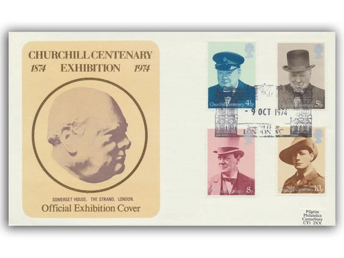 1974 churchill fdc - 1974, somerset