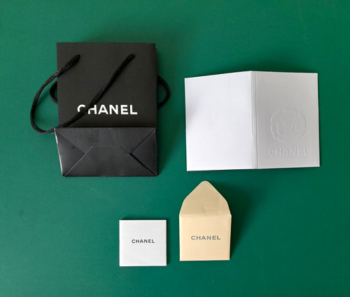 Chanel black paper gift bag - chanel,