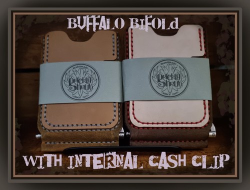 Buffalo hide fold leather - hide, bi-fold