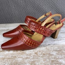 Clarks Heeled Slingback Red